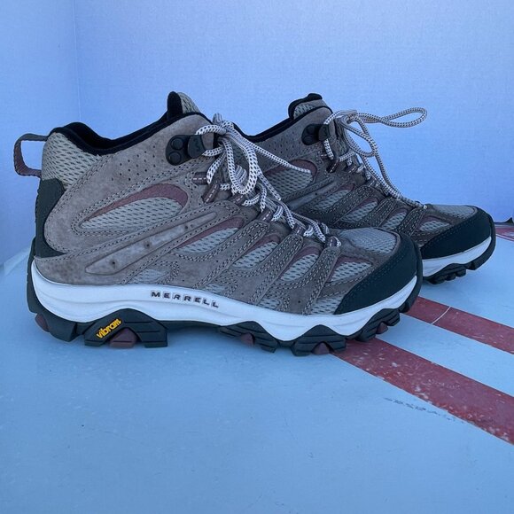 NWT Women's Size 8W Merrell Moab 3 Mid Waterproof Hiking Boots (In Box) - Picture 11 of 15